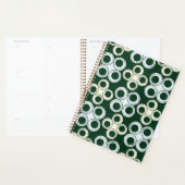 Geometrische Retro Cirkels Patroon Planner (Display)