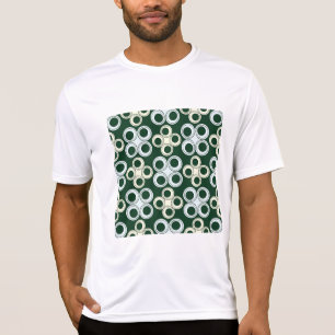 Geometrische Retro Cirkels Patroon T-shirt