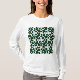 Geometrische Retro Cirkels Patroon T-shirt