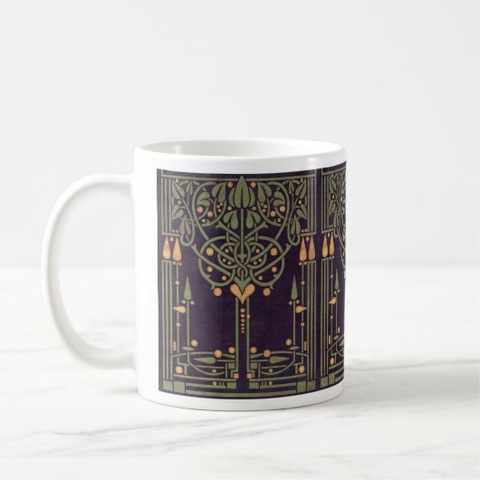 Geometrische Retro Design Coffee Mok (Links)
