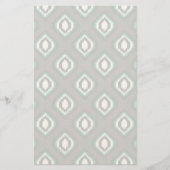 Geometrische retro ikat tribaal patroon briefpapier (Voorkant)