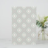 Geometrische retro ikat tribaal patroon briefpapier (Staand voorkant)