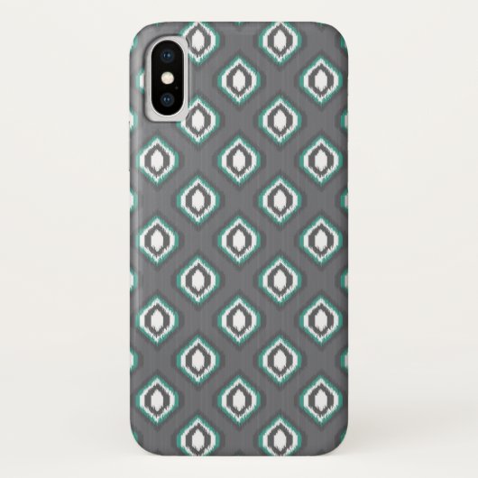 Geometrische retro ikat tribaal patroon Case-Mate iPhone case (Achterkant)