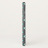 Geometrische retro ikat tribaal patroon Case-Mate iPhone case (Achterkant/links)