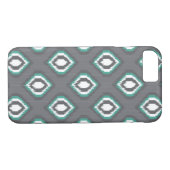 Geometrische retro ikat tribaal patroon Case-Mate iPhone case (Achterkant (Horizontaal))