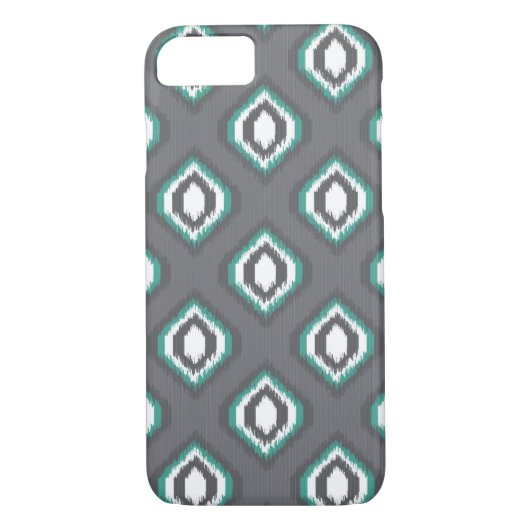Geometrische retro ikat tribaal patroon Case-Mate iPhone case (Achterkant)