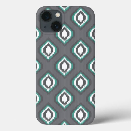 Geometrische retro ikat tribaal patroon Case-Mate iPhone case (Achterkant)