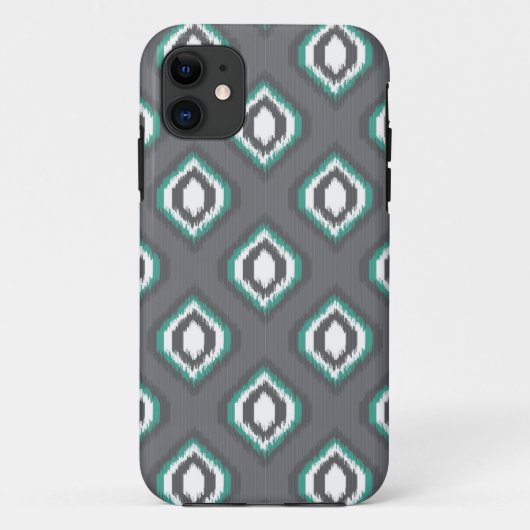 Geometrische retro ikat tribaal patroon Case-Mate iPhone case (Achterkant)