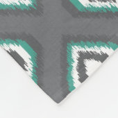 Geometrische retro ikat tribaal patroon fleece deken (Hoek)