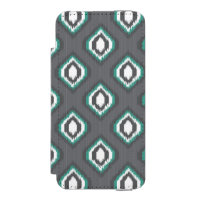 Geometrische retro ikat tribaal patroon