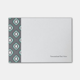 Geometrische retro ikat tribaal patroon post-it® notes