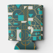 Geometrische retro: minimalistisch kunstwerk Poste Blikjeskoeler (Achterkant)