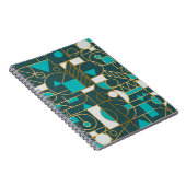 Geometrische retro: minimalistisch kunstwerk Poste Notitieboek (Rechterzijde)