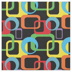 Geometrische Retro Multicolored Patroon Stof