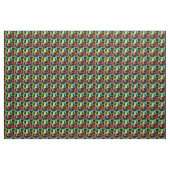 Geometrische Retro Multicolored Patroon Stof (Yard (91,4 cm))
