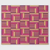 geometrische retro-stijl cadeaupapier (Vlak)