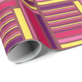 geometrische retro-stijl cadeaupapier (Rol Hoek)