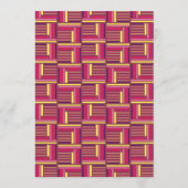 Geometrische Retro Stijl Kaart (Achterkant)