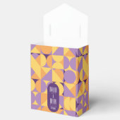 Geometrische Retro Vibes Herfstkleur Favoriete Box Bedankdoosjes (Geopend)