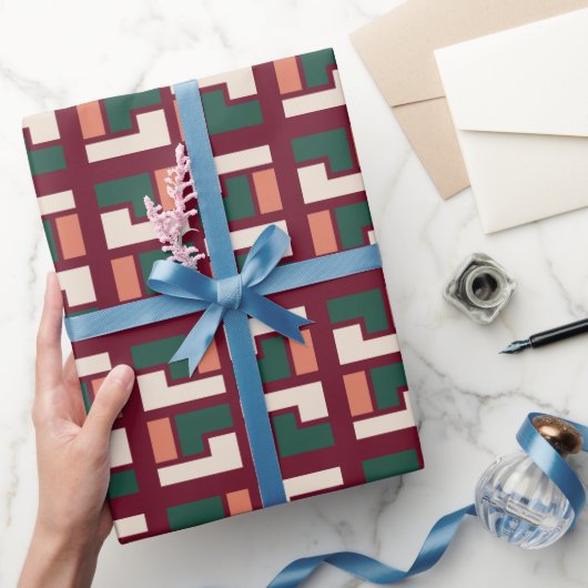 Geometrische retroflectiepatroon cadeaupapier (Geschenken)