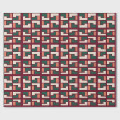 Geometrische retroflectiepatroon cadeaupapier (Vlak)
