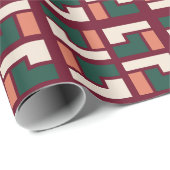 Geometrische retroflectiepatroon cadeaupapier (Rol Hoek)