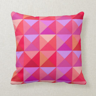 Geometrische retroroze kussen