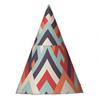 Geometrische Rhombus:  kleurrijk patroon. Feesthoedjes