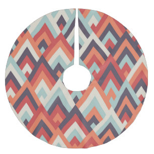 Geometrische Rhombus:  kleurrijk patroon. Kerstboom Rok