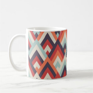 Geometrische Rhombus:  kleurrijk patroon. Koffiemok