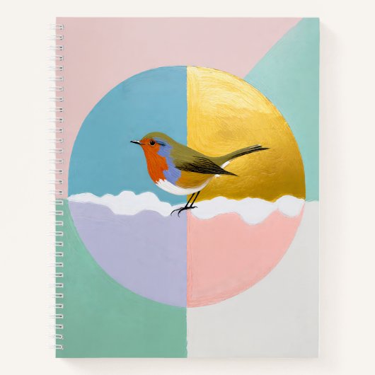 Geometrische Robin bol Notitieboek (Voorkant)
