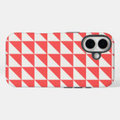Geometrische rode en off-white driehoeken telefoon Case-Mate iPhone case (Achterkant (horizontaal))