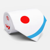 Geometrische rode groene blauwe cirkels stropdas (Opgerold)