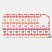 Geometrische rode ikat strepen patroon Case-Mate iPhone case (Achterkant (horizontaal))