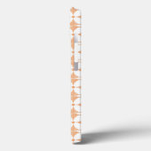 Geometrische rode ikat strepen patroon Case-Mate iPhone case (Achterkant / Links)