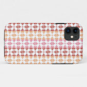 Geometrische rode ikat strepen patroon Case-Mate iPhone case (Achterkant (horizontaal))