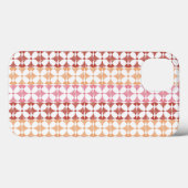 Geometrische rode ikat strepen patroon Case-Mate iPhone case (Achterkant (horizontaal))
