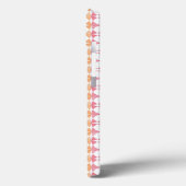 Geometrische rode ikat strepen patroon Case-Mate iPhone case (Achterkant / Links)
