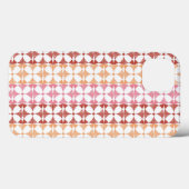 Geometrische rode ikat strepen patroon Case-Mate iPhone case (Achterkant (horizontaal))