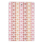 Geometrische rode ikat strepen patroon mini klembord (Achterkant)