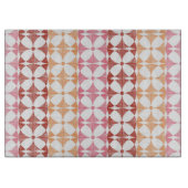 Geometrische rode ikat strepen patroon snijplank (Voorkant)