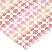 Geometrische rode ikat strepen patroon tafelkleed (Gekanteld)