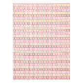 Geometrische rode ikat strepen patroon tafelkleed (Voorkant)