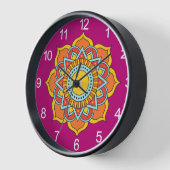 Geometrische rode mandala bloem-54567 (Hoek)