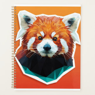 Geometrische rode panda planner