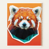 Geometrische rode panda planner (Achterkant)