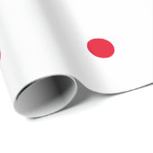 Geometrische rode polka stippen patronen op maat w cadeaupapier (Rol Hoek)