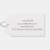 Geometrische rode Sparkle Gift Labels Cadeaulabel (Achterkant Horizontaal)