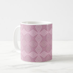 Geometrische rokerige lila art deco koffiemok