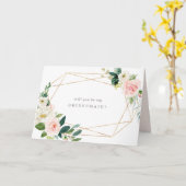 Geometrische Romance-bridesmaidkaart Kaart (Gele Bloem)